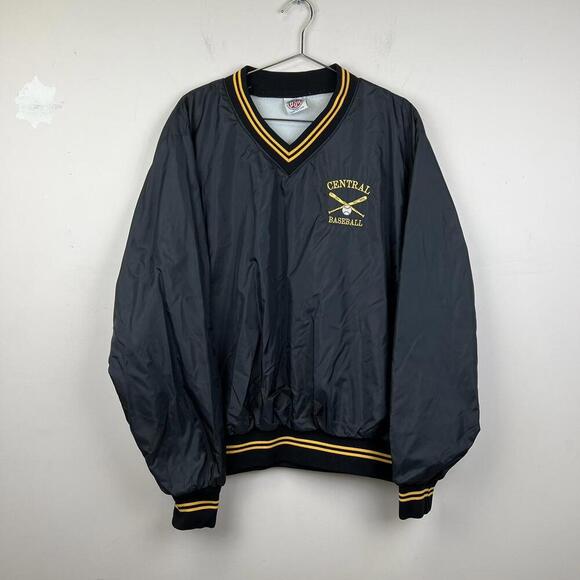 Vintage Central Baseball Pullover Jacket USA - Picture 1 of 5